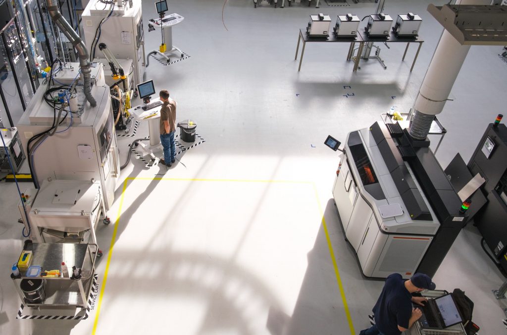 GM社の「3Dプリント産業化センター」　出展：GM社